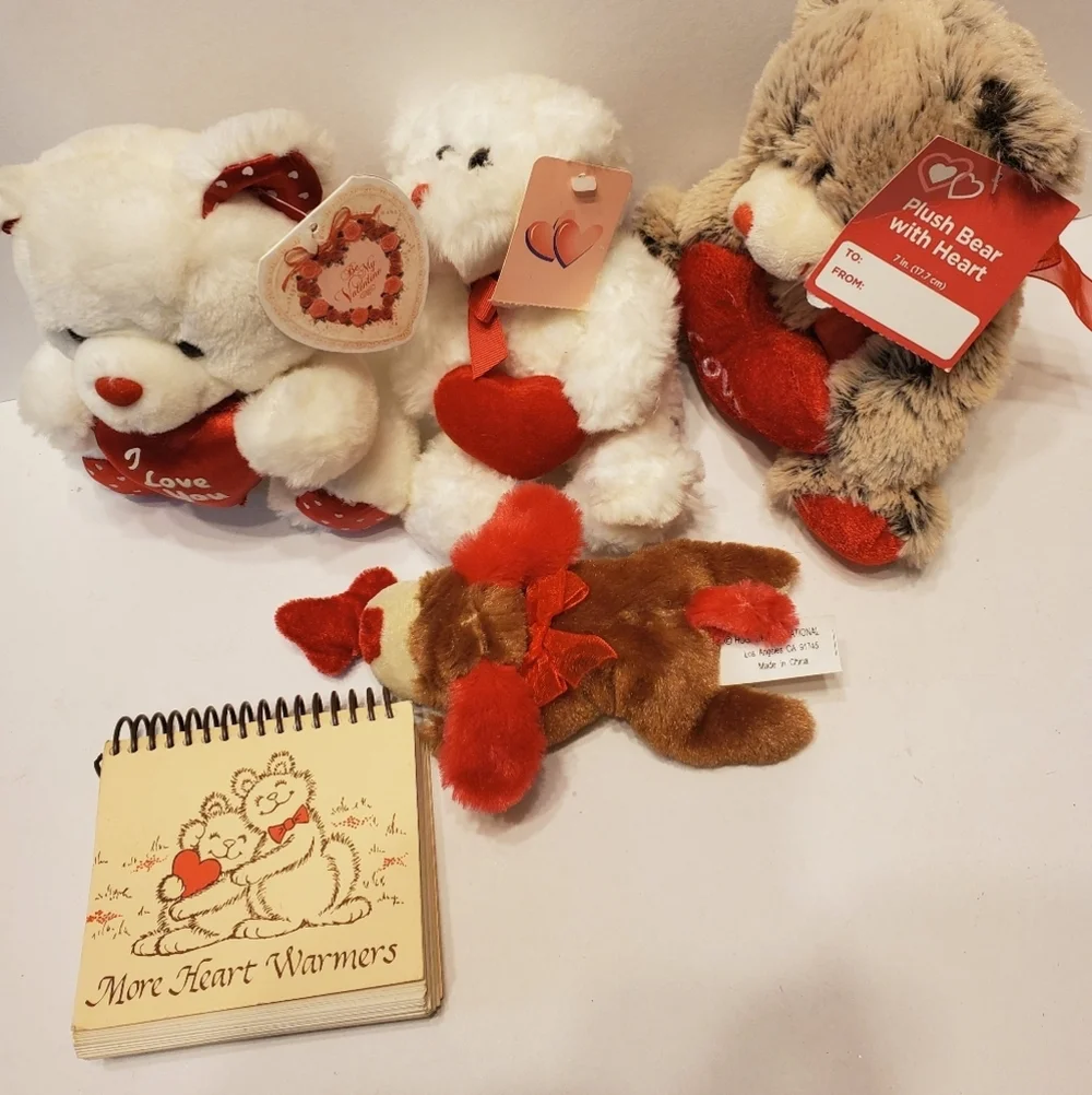 🧸💝📅🗓  Valentine's Day Bears & dog w/ Calendar